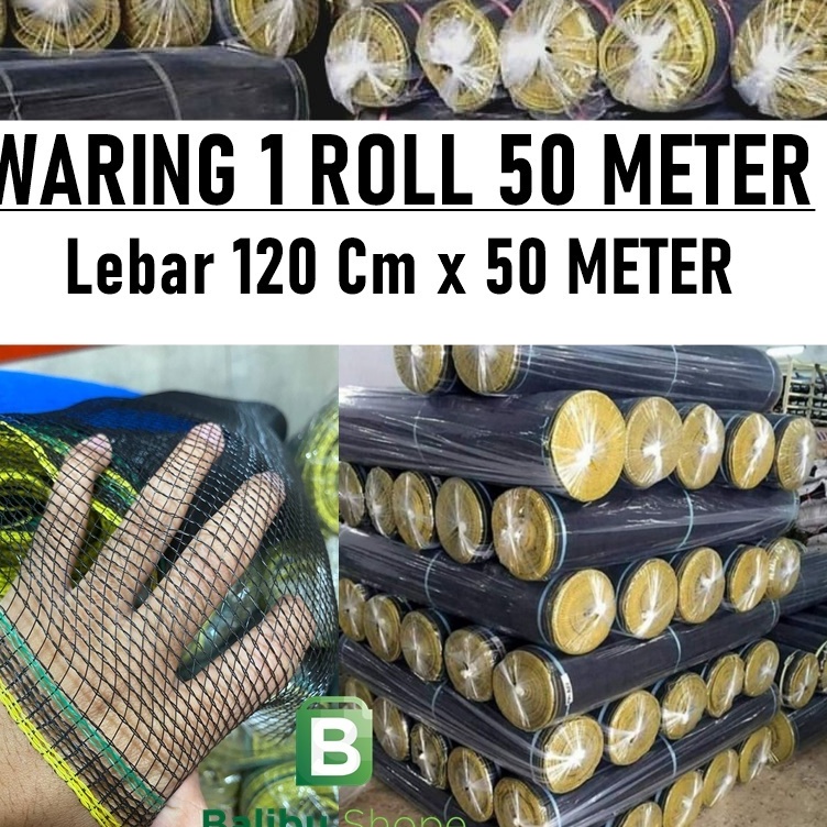 Grosir Hari Ini  Jaring Waring Ikan 1 Roll Lebar 12 Cm 5 Meter