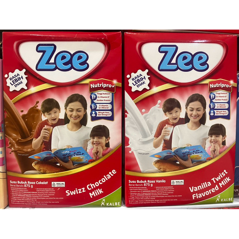 

susu zee box kemasan 875gr