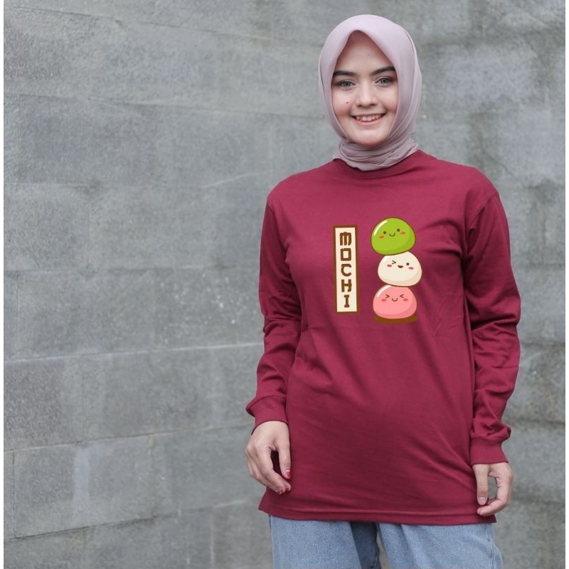 Terlaris Kaos Lengan Panjang Wanita Bahan Tebal Kaos Tangan Panjang