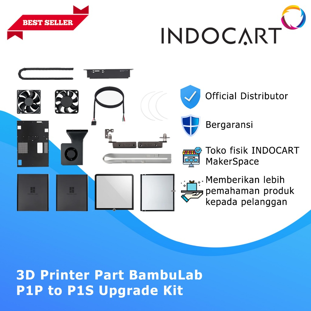 3D Printer Parts BambuLab P1P to P1S Enclosure Complete Upgrade Kit