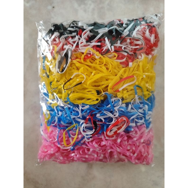 KARET RAMBUT WARNA WARNI size M L/ karet jepang GETAH RAMBUT ANAK IKAT RAMBUT PITA