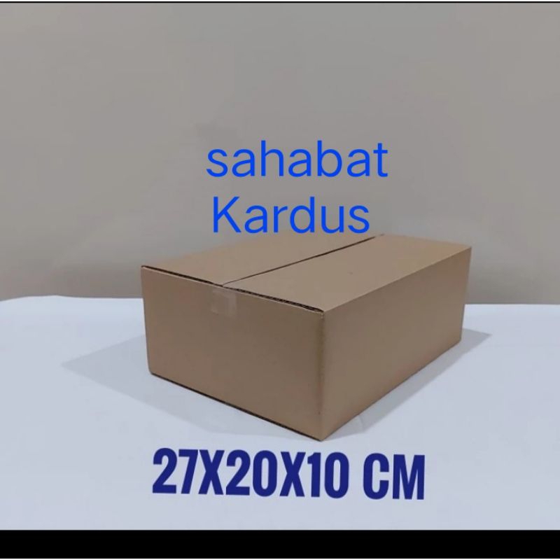 

kardus box Ukuran 27x20x10 cm single wall polos