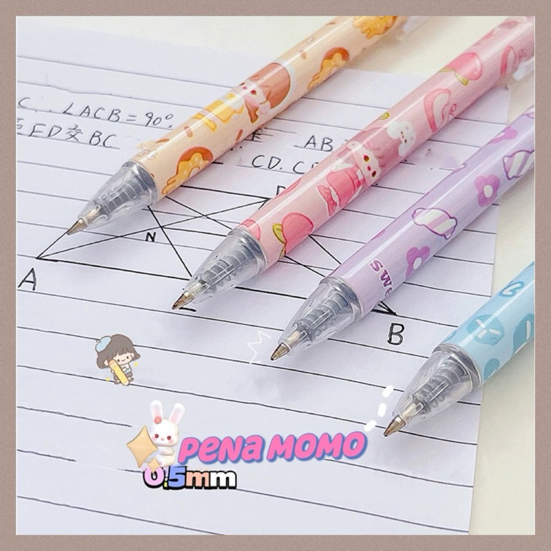 

Pulpen Pena Tulis Momo Tinta Hitam 0.05mm 1 Pc