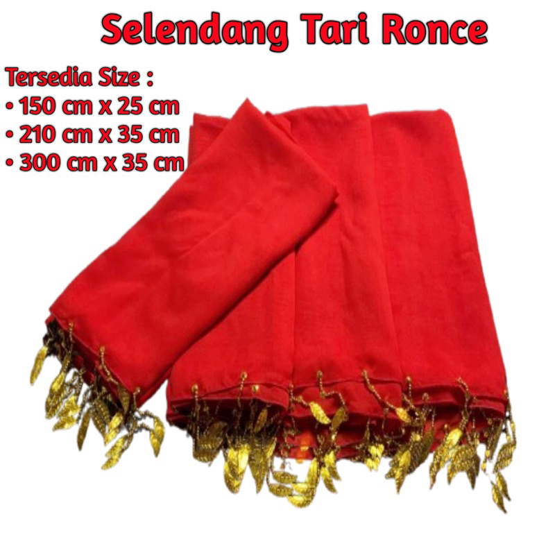 Selendang Tari Ronce Dewasa,Anak,dan PAUD