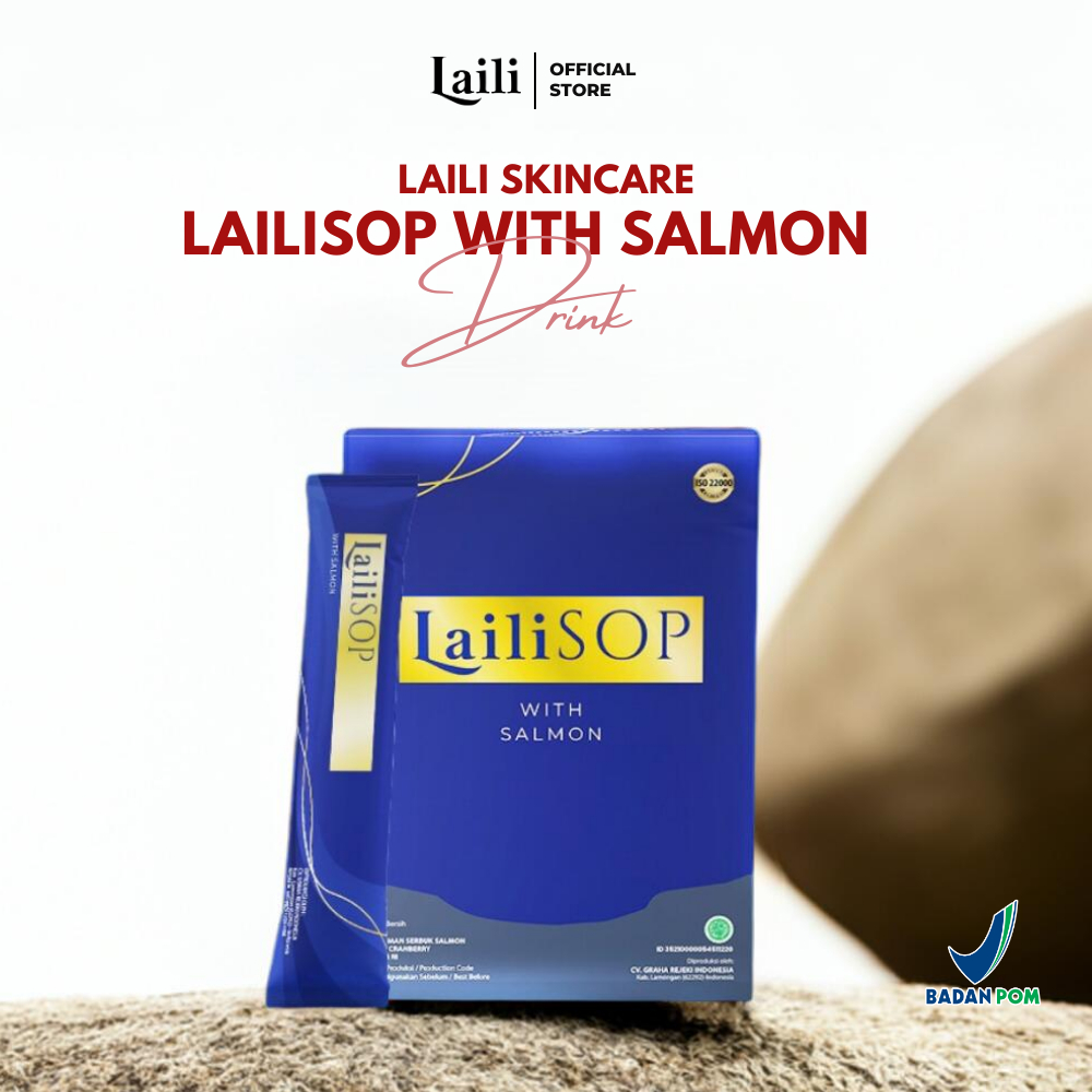 Laili SOP Salmon Ovary Peptide 100Gr 10 Sachet - Collagen Drink Untuk Meningkatkan Kesehatan Kulit