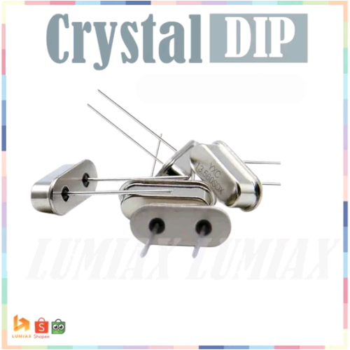 Crystal Kristal XTAL DIP Berkaki 2P 22.1184 Mhz 25.000 Mhz 26.640 Mhz 26.670 Mhz 27.120 Mhz 27.125 M