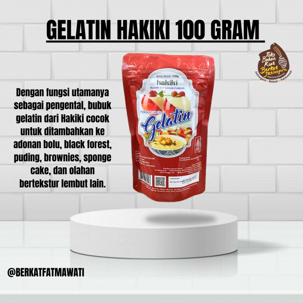 

BUBUK GELATIN HAKIKI 100 GRAM / GELATIN BUBUK HALAL / GELATIN POWDER