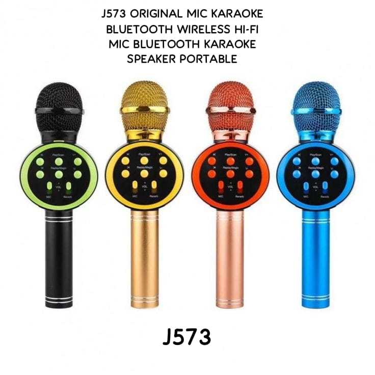 J573 ORIGINAL MIC KARAOKE KARSIS BLUEOTHOOT MIK BLUETOOTH MIX BLUETUT BLUTUT WIRELLESS HIFI SPEAKERR