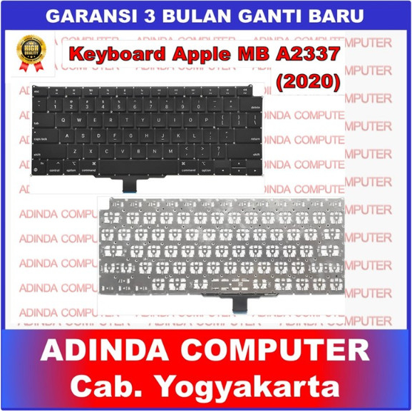 Keyboard Apple Macbook Air 13 Inch A2337 M1 (2020) US Black