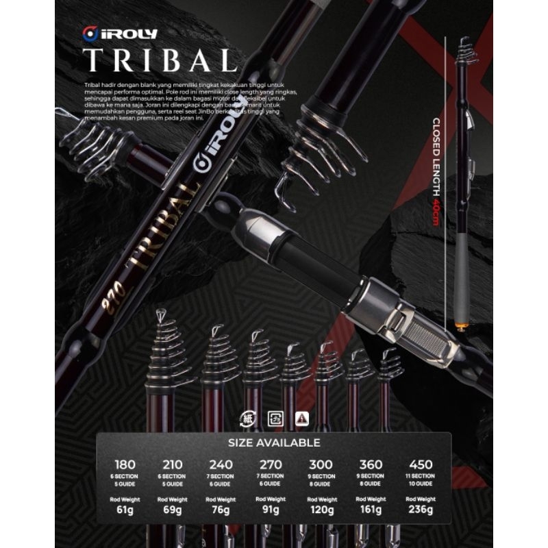 JORAN POLE/TEGEK KOLONG IROLY TRIBAL 450CM