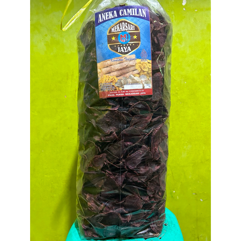 

KERIPIK UBI UNGU 2 KG / keripik ubi ungu manis special