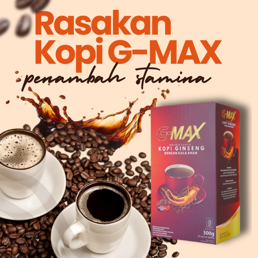 

KOPI GMAX MINUMAN KEJANTANAN PRIA KOPI STAMINA KUAT TAHAN LAMA ORIGINAL BPOM TERPERCAYA