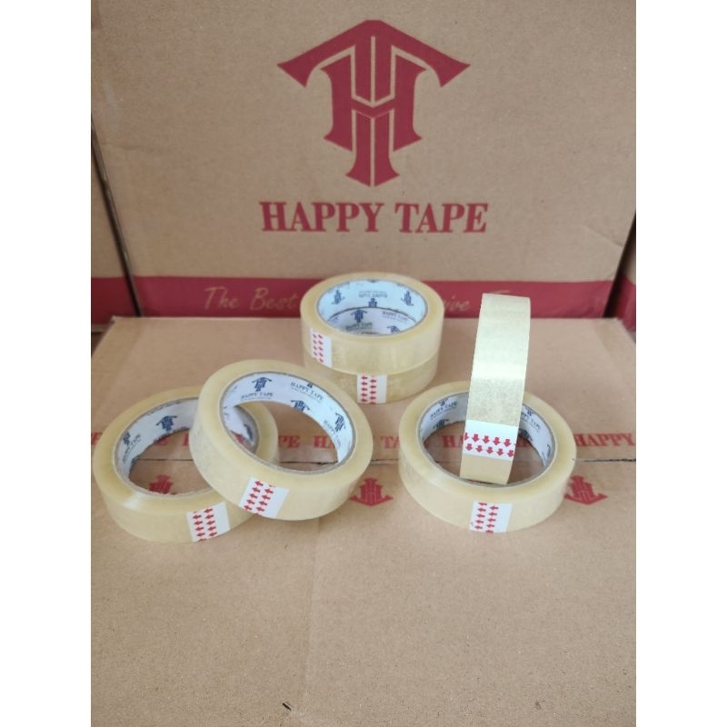 

Isolasi/ isolatip bening 24 mm x 100 yard Happy TAPE