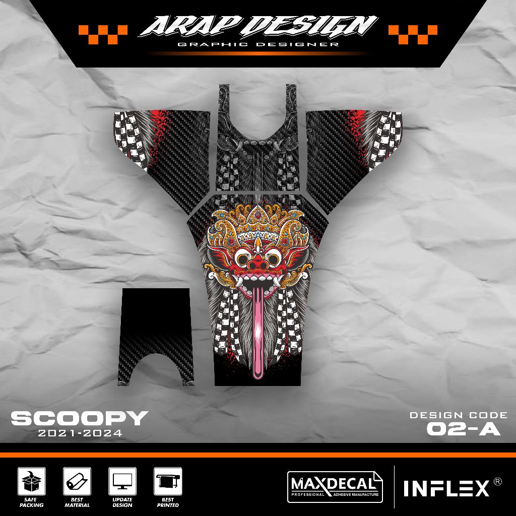 Tankpad Scoopy New 2021 2022 2023 2024 Striping Scoopy Sticker Scoopy Pelindung Dashboard Scoopy Dec