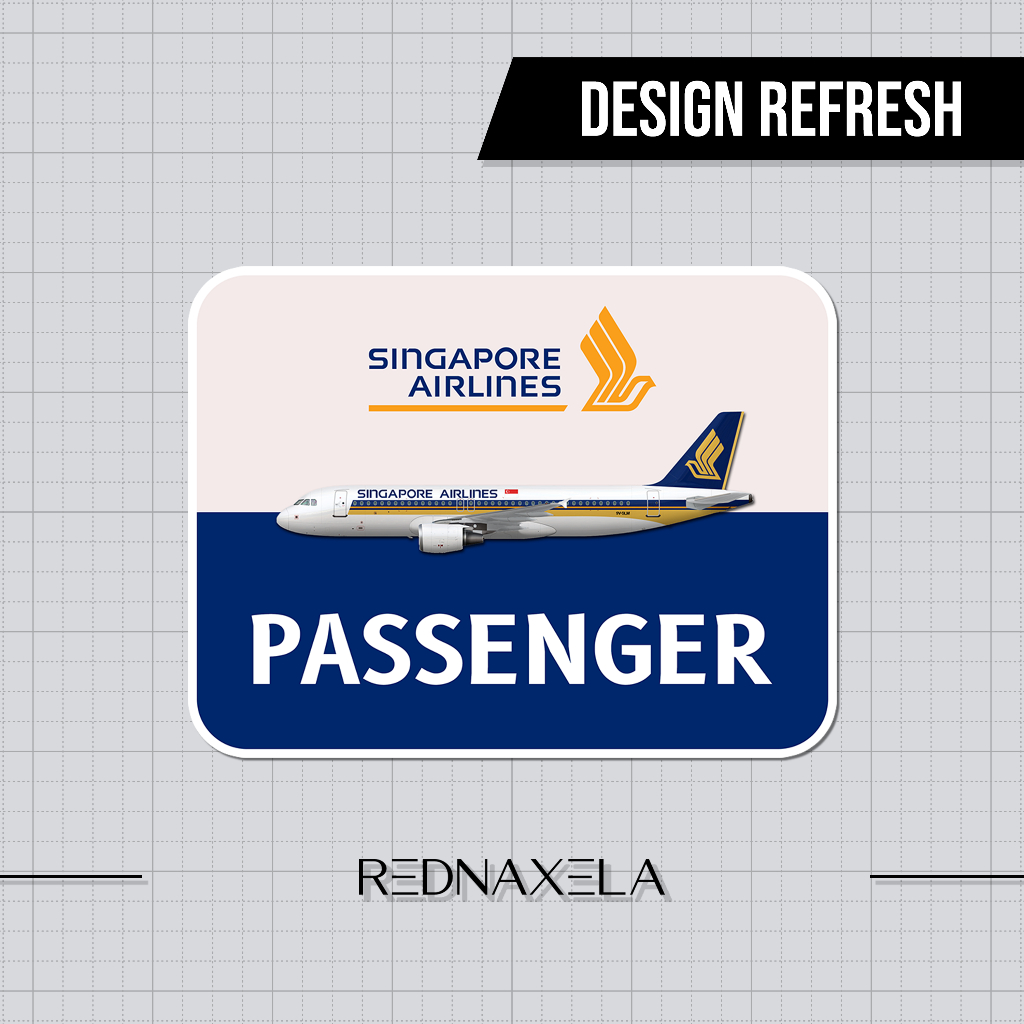 

Stiker Vinyl Singapore Airlines Card Model Passenger Sign Sticker