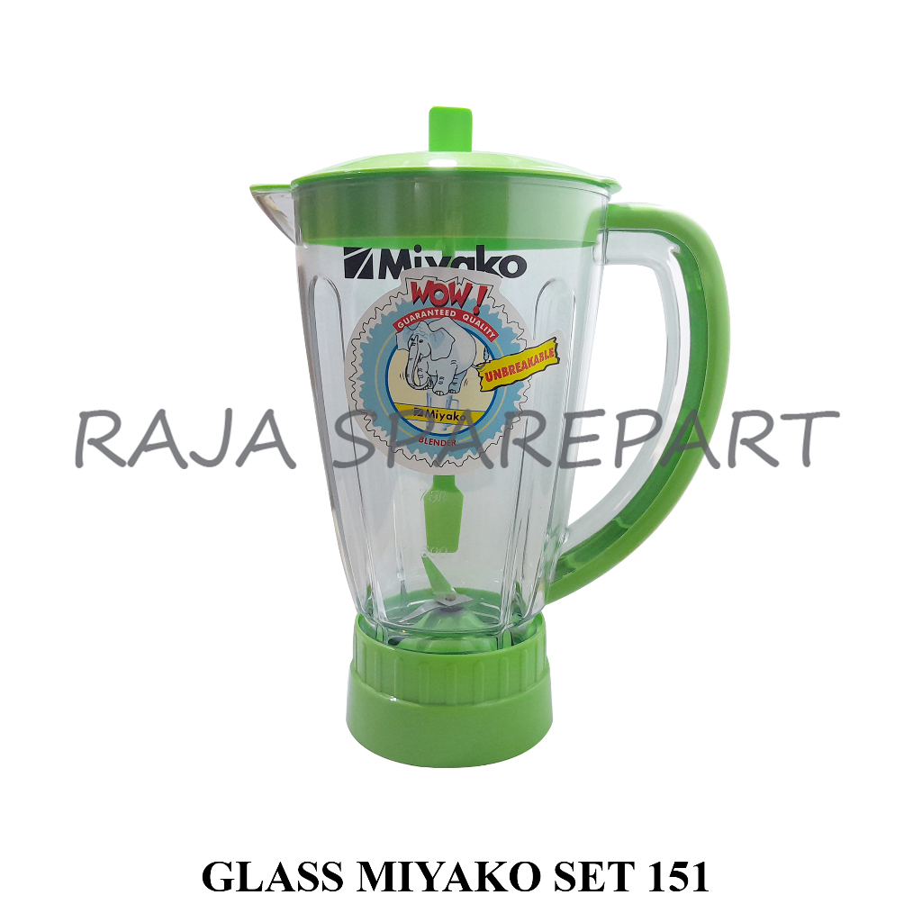 GBM GLASS JAR/GLASS BLENDER MIYAKO KOMPLIT SET/GLASS MIYAKO SET 151
