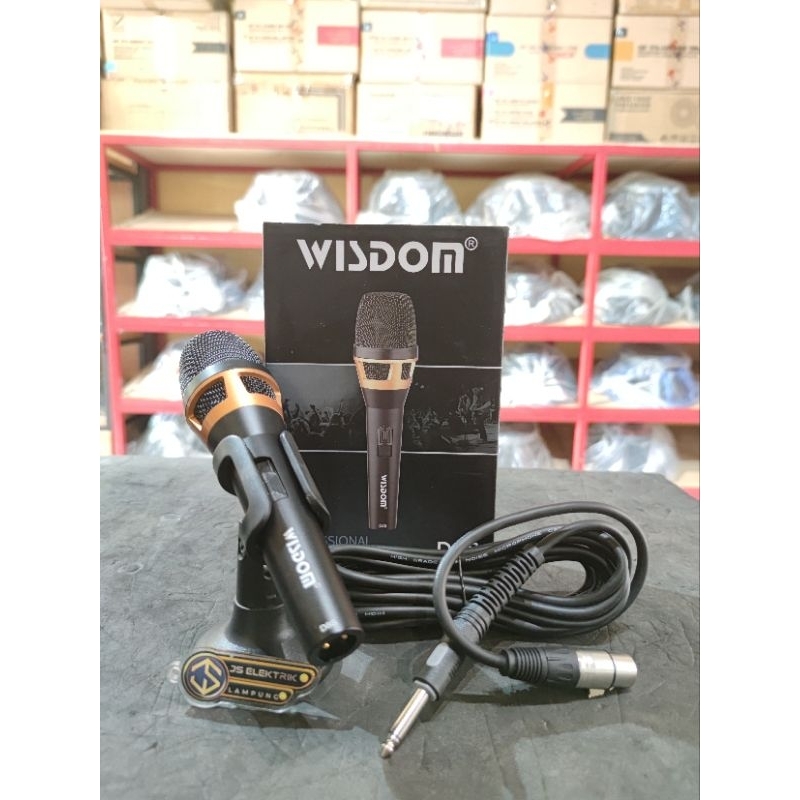 MIC KABEL WISDOM D8S ORIGINAL MICROPHONE WISDOM