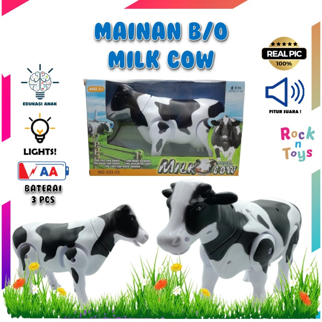 MAINAN ANAK MAINAN EDUKASI MAINAN HEWAN ROBOT MAINAN SAPI BESAR BISA BERJALAN