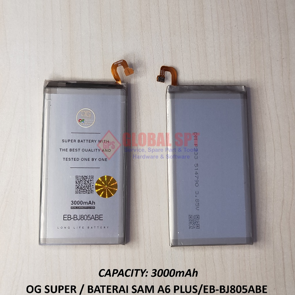 OG SUPER / BATERAI SAMSUNG A6PLUS / EB-BJ805ABE / A6 PLUS / A6+ / BATRE / BATERE / BATTERY
