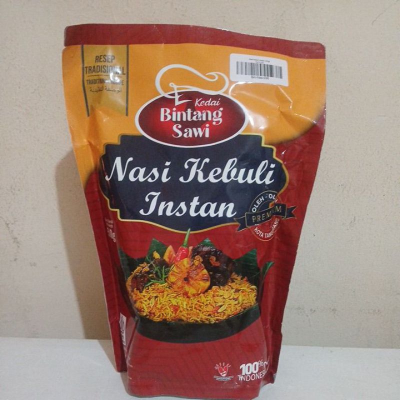 

Nasi instan kebuli bintang sawi 500gr.