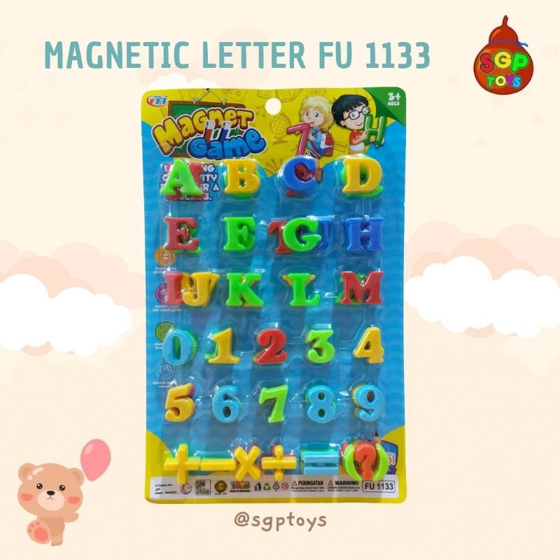 BELAJAR HURUF DAN ANGKA ANAK MAGNETIC