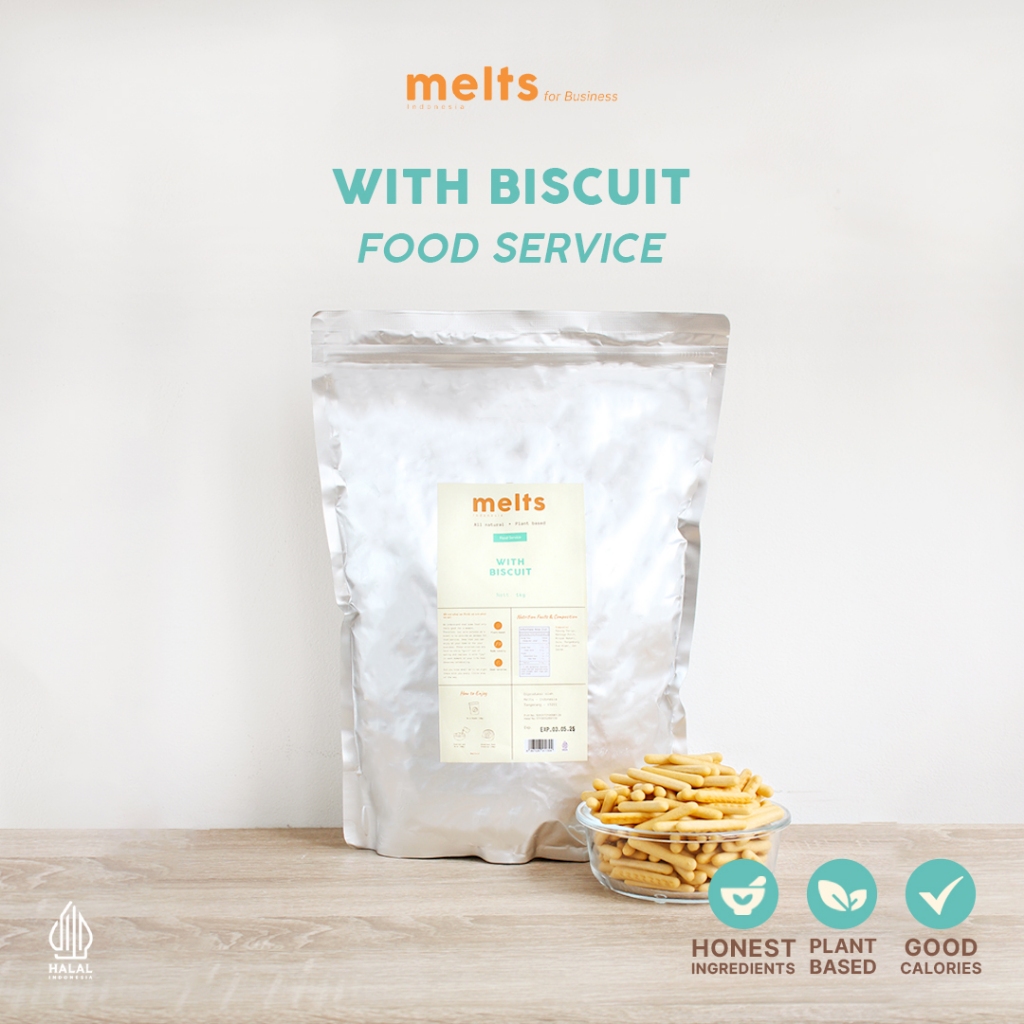 

Melts Food Service - With Biscuit 1kg | Biskuit Dairy Free & Egg Free | Pastry Topping