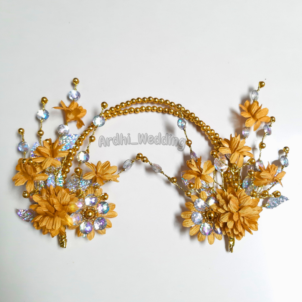 Mahkota Bando korsase bunga mutiara wanita hijab/ Bando hijab/bando bunga