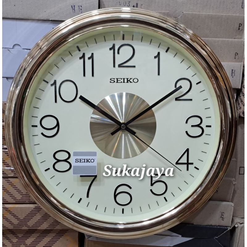 jam dinding besar gold /silver 40cm