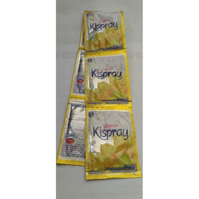 Kispray Segeris per 6 sachet.