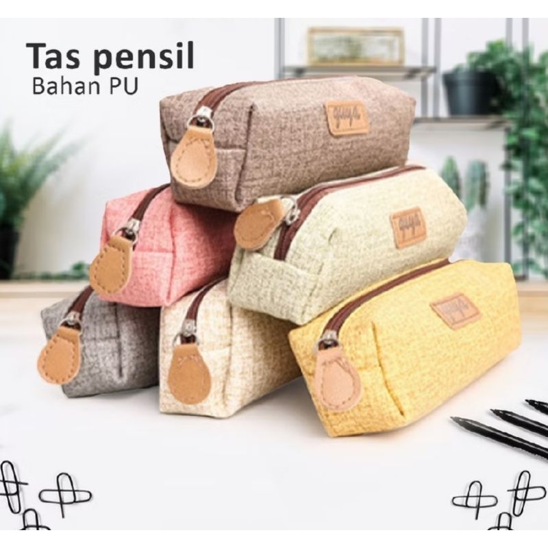 

Tempat pensil tabung bahan oxford