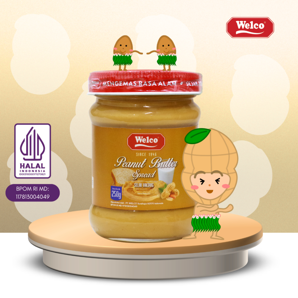 

Selai Kacang Welco 250 gr / Welco Peanut Butter Spread 250 gr