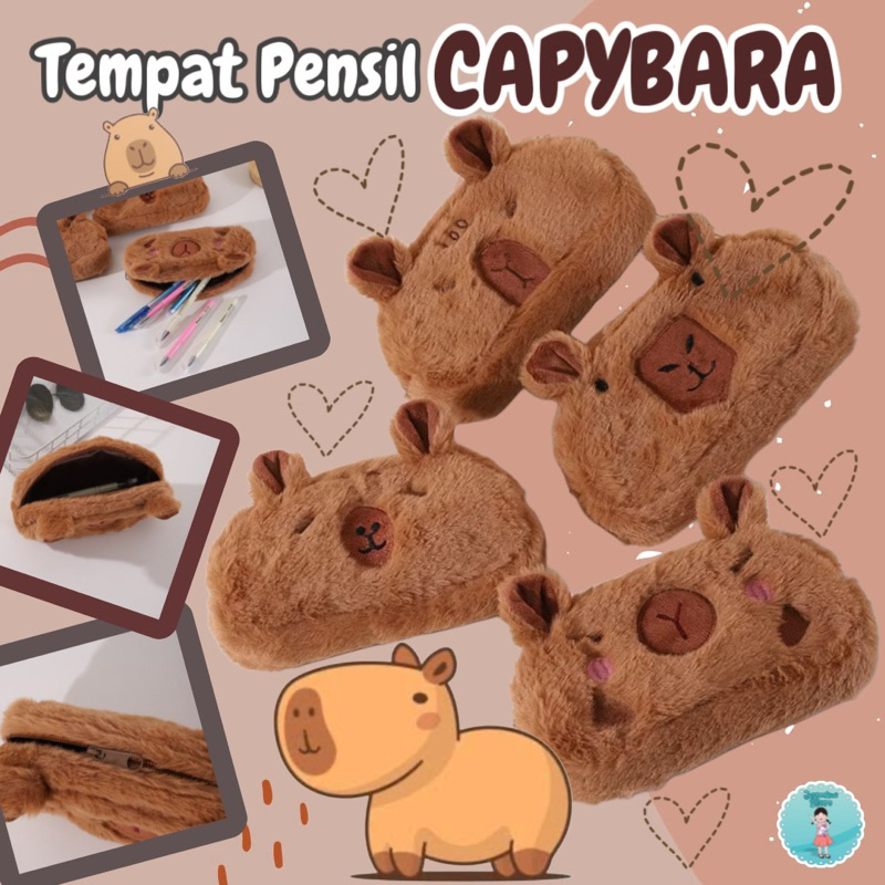 

Kotak Pensil Bulu Lucu Capybara/Kotak Pensil Pencil-case Perempuan motif Cantik Dan lucu/Tempat Pensil Kapibara/Tempat Pensil Bulu Capybara