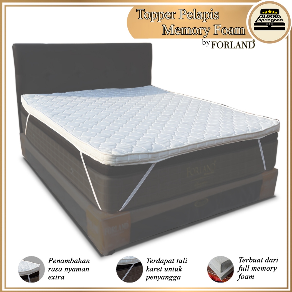 Matras Topper Memory Foam Kasur Springbed / Pelapis Kasur - Forland Topper Memory Foam