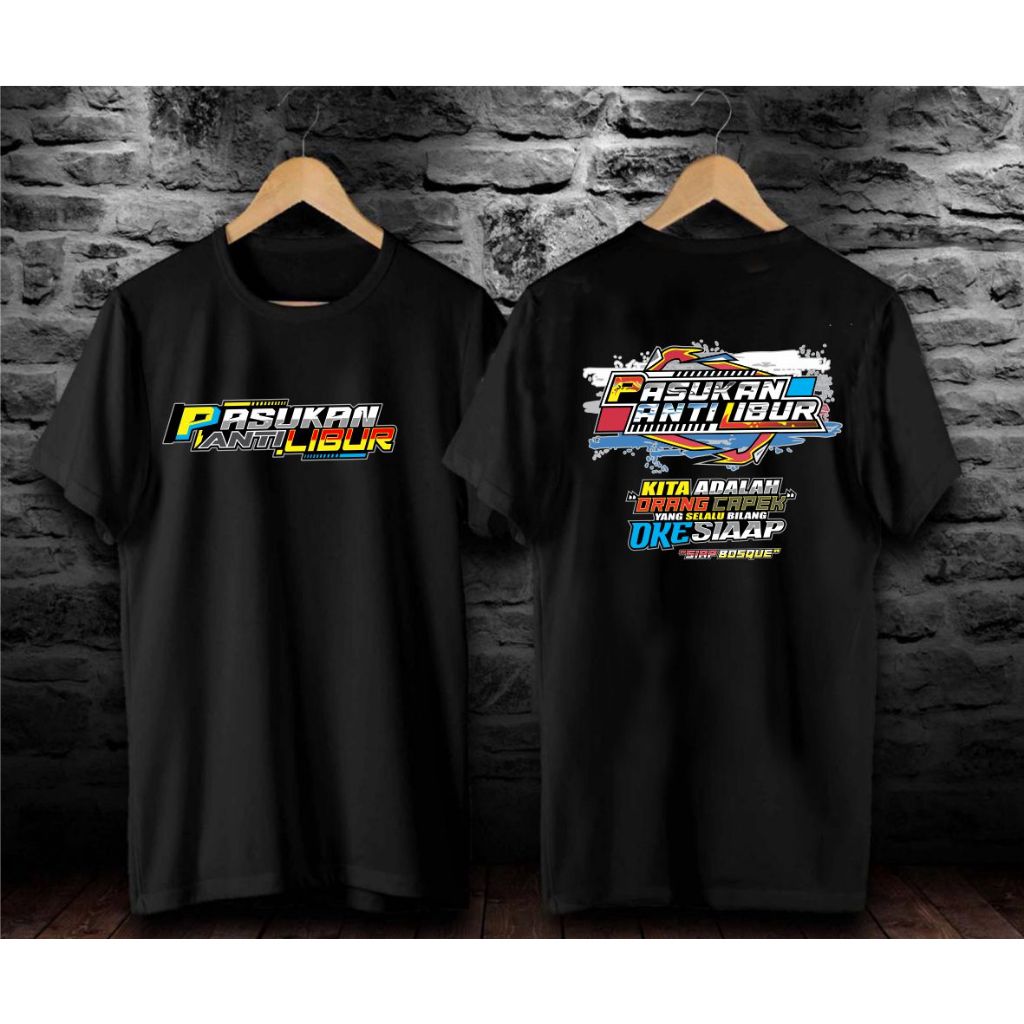 SOBAT NGARIT/T-SHIRT REGULAR BAJU PRIA DAN WANITA KAOS PASUKAN ANTI LIBUR