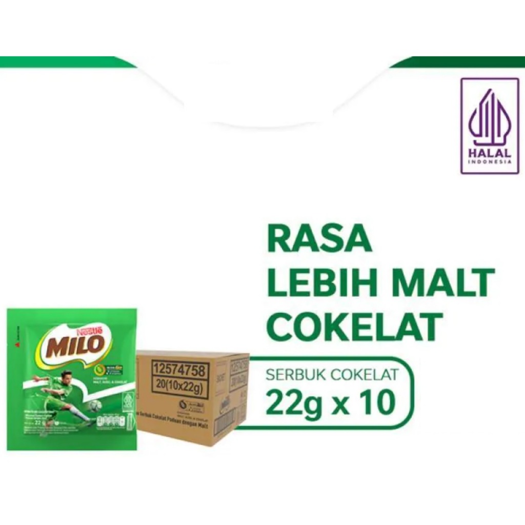 

MILO ActivGo Sachet 22gr (Isi 10) Nestle