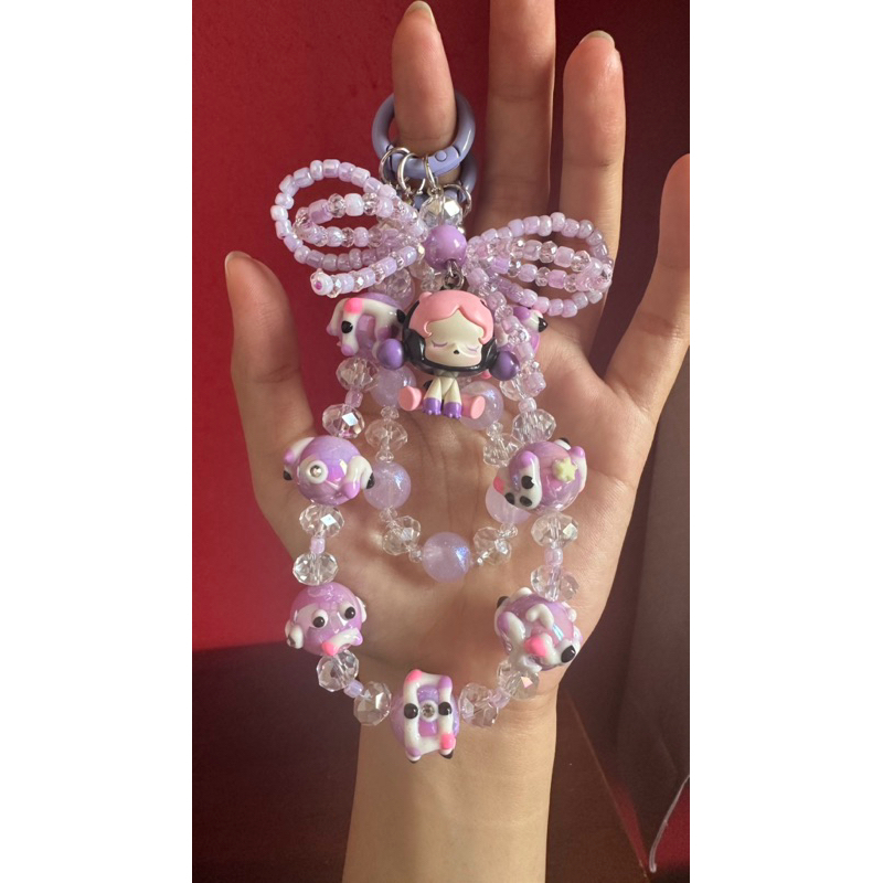 [PRELOVED] BAG CHARM / STRAP SKULL PANDA