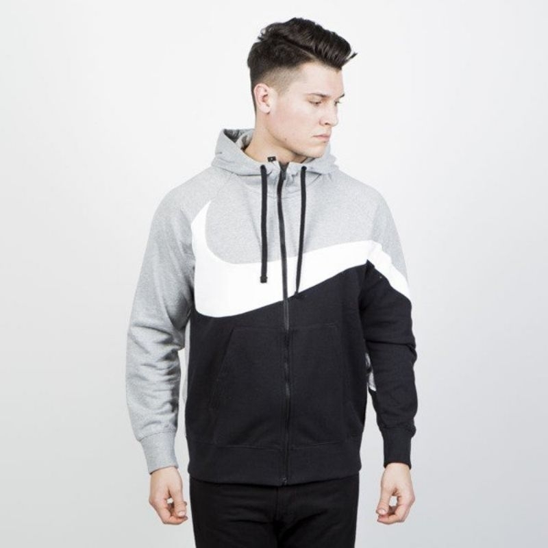 NIKE big swoosh zip hoodie