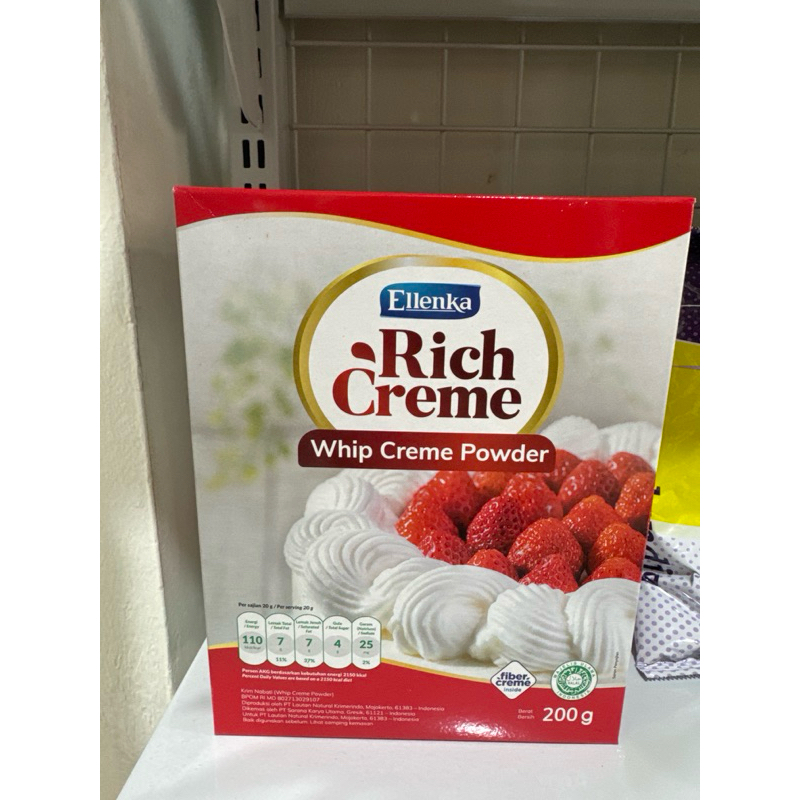 

Rich creme whip powder 200gr