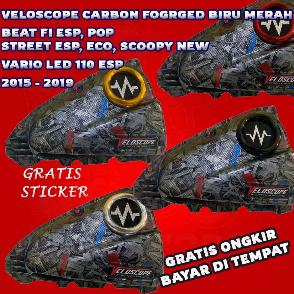 VELOSCOPE FORGER BIRU MERAH BEAT ESP 2015 - 2019 FILTER BEAT VELOSCOPE FILTER BEAT POP VELOSCOPE FIL