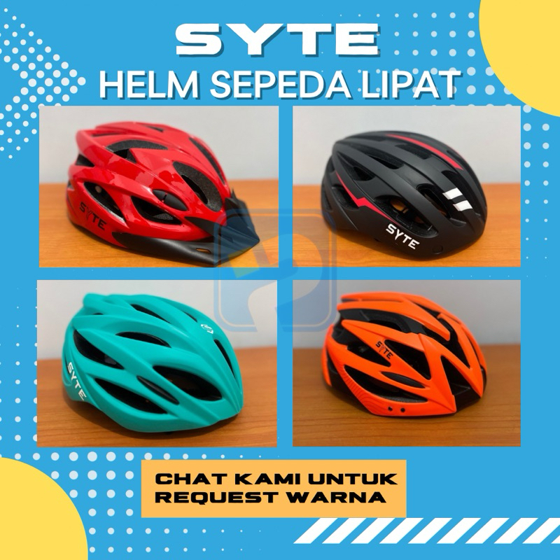 HELM SEPEDA SYTE/ HELM SEPEDA LIPAT MTB / HELMET ROAD BIKE