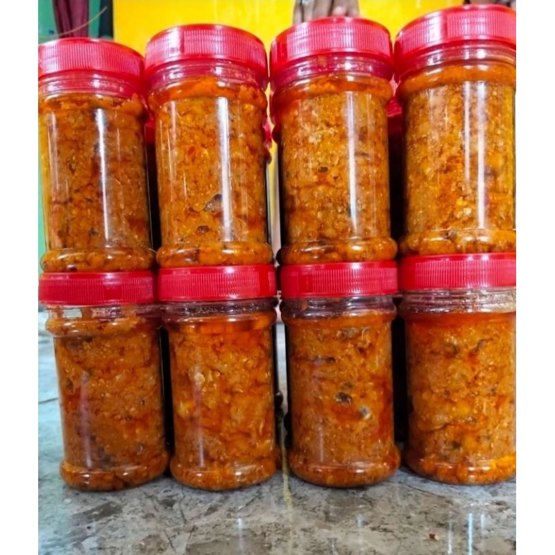 

Sambal pedas nampol sambal baby cumi,ayam suwir ,telur rajungan ,cakalan,udang