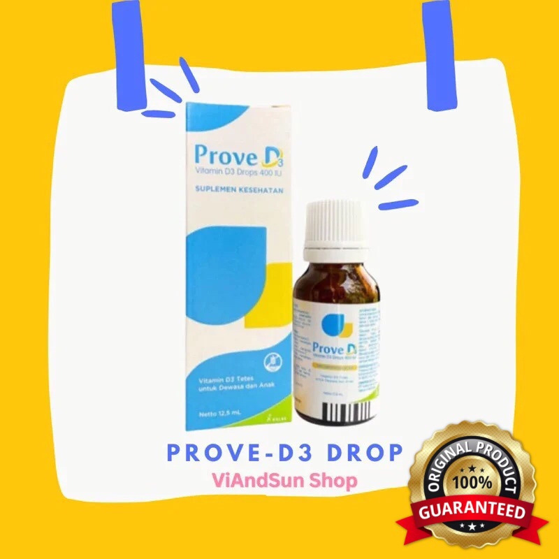 Prove D3 Drop - Vitamin D3 Tetes - Vitamin Anak - Suplement Anak - Vitamin - Suplement
