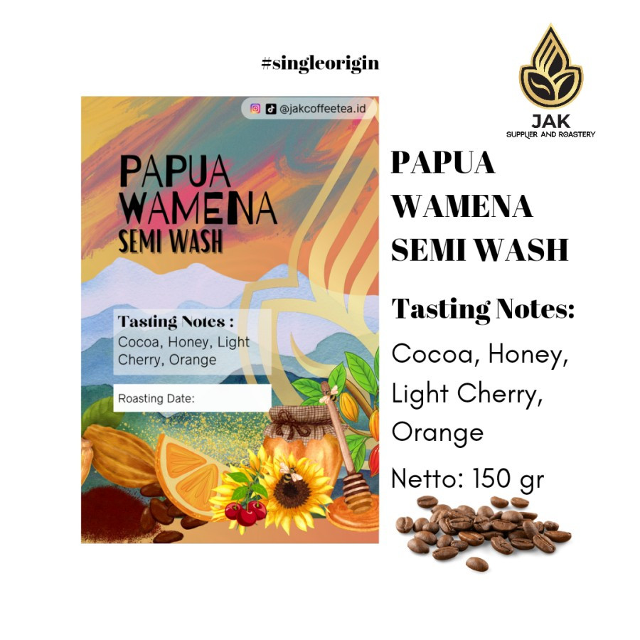 

PAPUA WAMENA SEMI WASH | SINGLE ORIGIN | ARABIKA | BIJI KOPI |