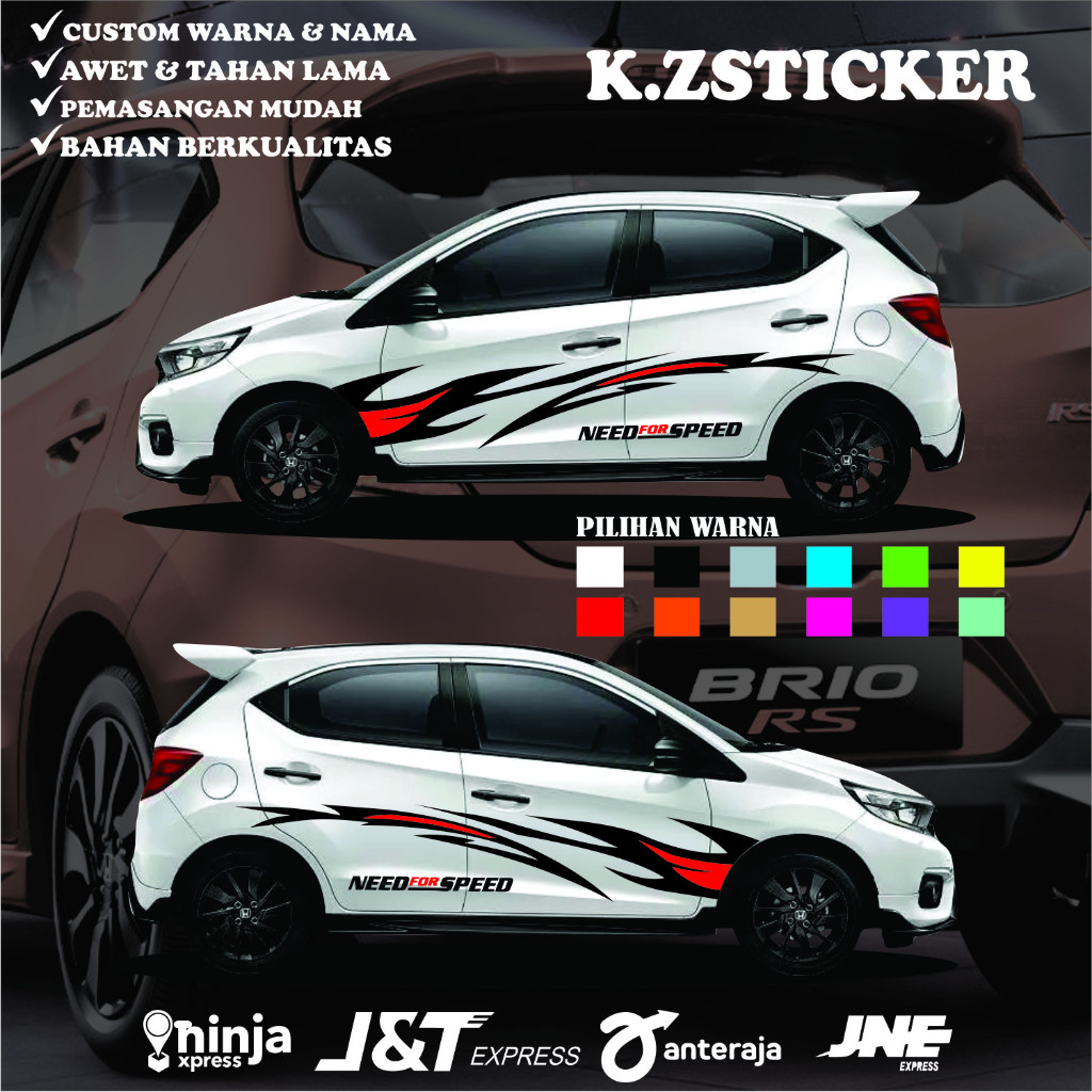 sticker mobil brio sticker brio sticker mobil brio variasi sticker brio striping honda brio sticker 