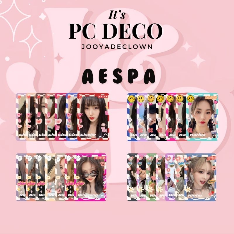 PHOTOCARD DECO AESPA UNOFFICIAL