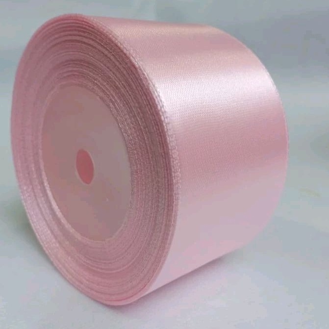 

TERLARISSS Pita satin pink baby 15 inch 4 cm Per roll