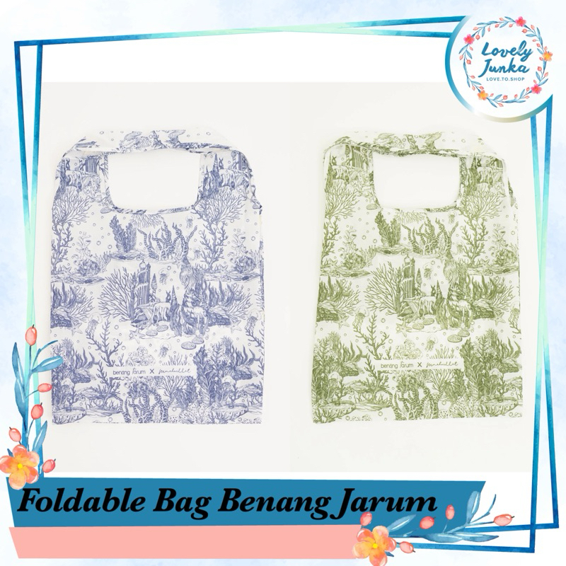 FOLDABLE BAG BENANG JARUM BUTTONSCARVES | TODAY SHOPPING BAG BUTTONSCARVES