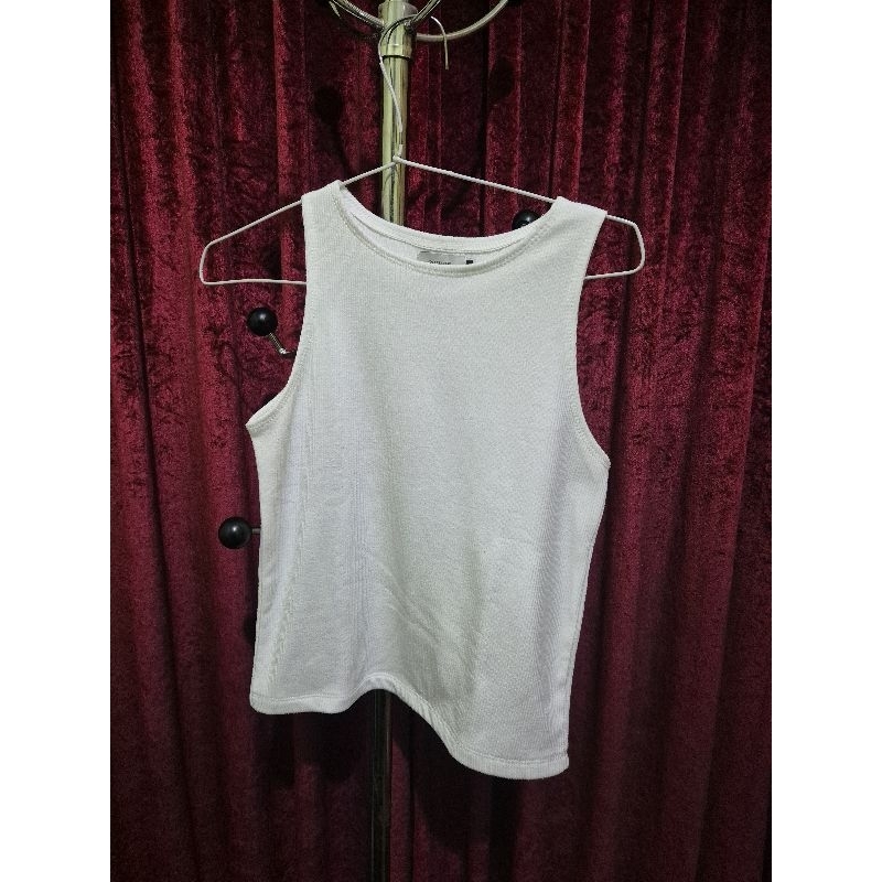 ECINOS WHITE WOMEN RACER TANK TOP PUTIH