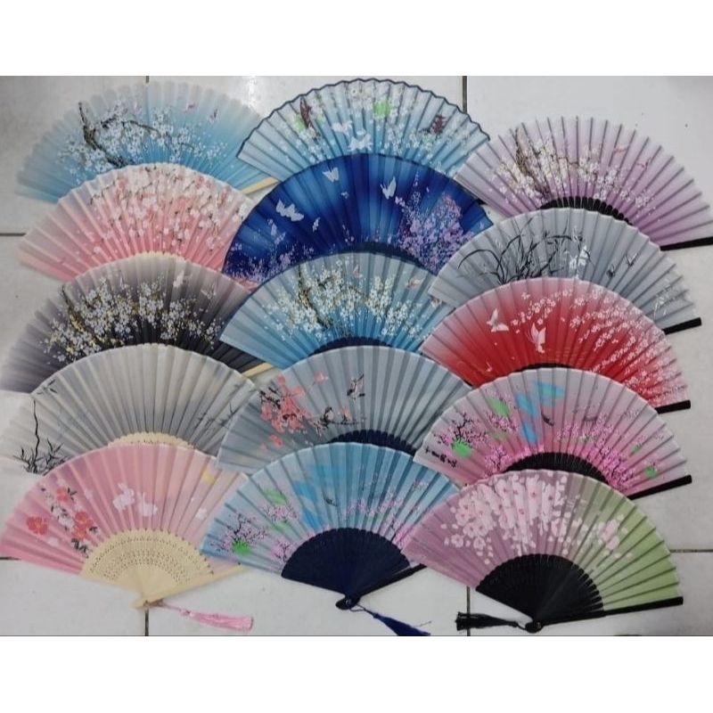 Latopia_ Kipas Lipat Tangan Jepang Souvenir Kipas Jepang Merchandise Kipas Keprek Jepang