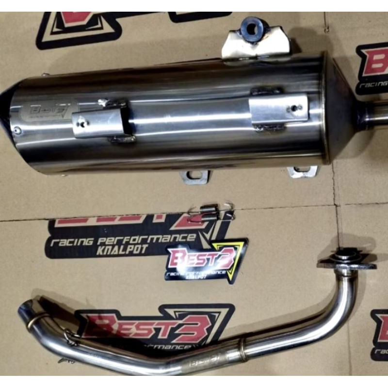 Knalpot Best3 Original Std Racing Nmax Old Nmax New Aerox Stainless Anti tilang